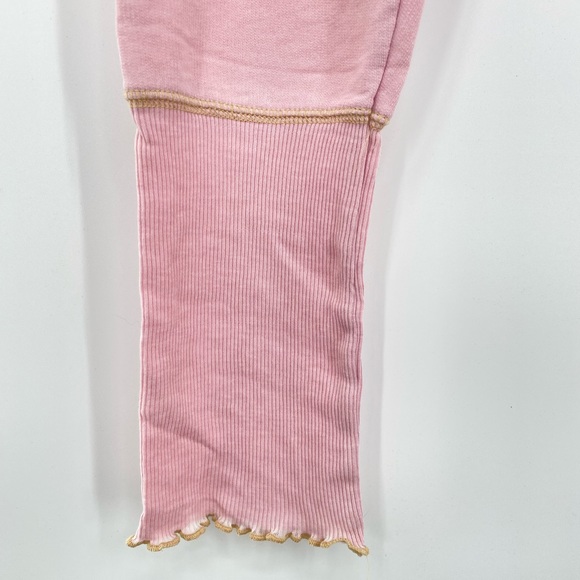 Free People NWT Cozy All Day Harem Leggings Joggers Drawstring Pink Small New - Picture 5 of 11